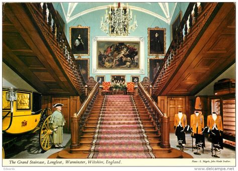 Longleat House, Country Houses, English Country House, Grand Staircase, Country House, 18th Century, House Interior, Stairs, Architecture