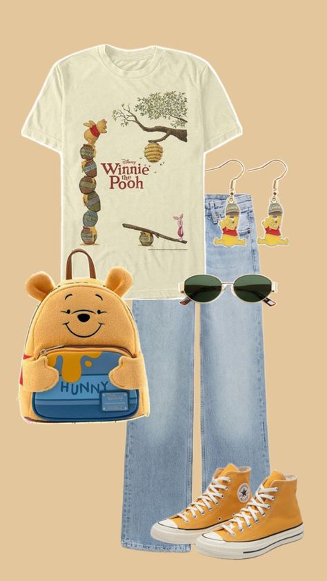 #winniethepooh #disney #outfitinspo #disneyland #magickingdom #epcot #waltdisneyworld #WDW Outfit Inspo for Disney, Disneyland Outfits, Disney Adult, Cute Disney Outfits, Magic Kingdom Outfits, What to Wear to Disney, Winnie the Pooh inspired outfit Pooh Inspired Outfit, Winnie The Pooh Outfit, Magic Kingdom Outfit, What To Wear To Disney, Disney Outfits Women, Disney Adult, Cute Disney Outfits, Disneyland Outfits, Disney Winnie The Pooh