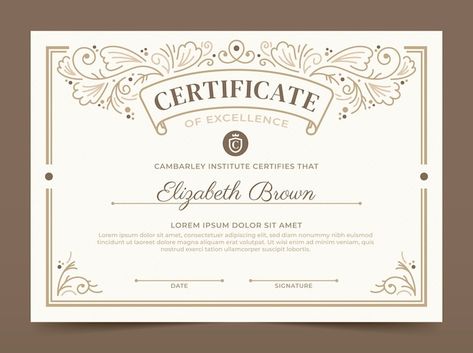 Bibliography Design, Certificate Design Inspiration, Certificate Ideas, Diploma Design, Certificate Of Achievement Template, Study Table Designs, Safari Design, Frame Pattern, Editable Certificates