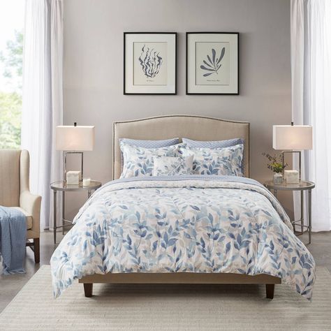 Leisha Reversible Complete Bedding Set #Sponsored #Reversible, #SPONSORED, #Leisha, #Complete Full Comforter Sets, Complete Bedding Set, Blue Bedding Sets, How To Clean Pillows, Reversible Bedding, Twin Comforter Sets, Blue Sheets, Reversible Comforter, King Comforter Sets