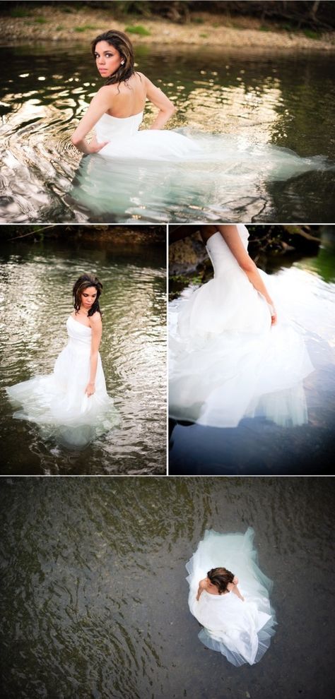 "Trash the Dress" Shoot Trash The Dress Photo Shoot, Wet Dress, Shoot Photography, Trash The Dress, Dress Photo, Wedding Dresses Photos, Bridal Photography, Dress Ideas, Wedding Shoot