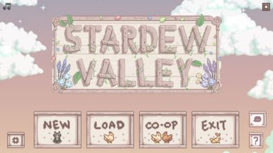 Interface mod with fresh vines, dreamy petals and floral romance. Menu Background, Stardew Valley Layout, Stardew Valley Tips, Stardew Valley Farms, Title Screen, Star Valley, Background Sky, Custom Menu, Starting Over Again