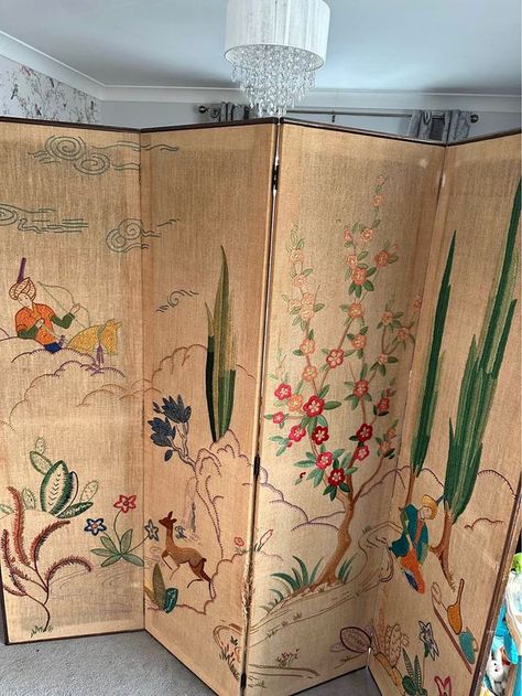 Four fold screen Changing Screen, Chinese Screen, Dressing Screen, Screen Room Divider, Screen Room, Folding Screen, Room Ideas, Divider, Room Divider