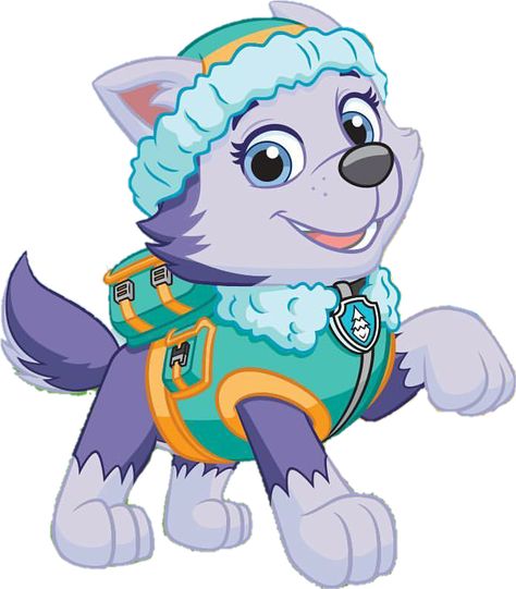 Everest by PawPatrolChase on DeviantArt Paw Patrol Badge, Sky Paw Patrol, Imprimibles Paw Patrol, Paw Patrol Printables, Paw Patrol Cookies, Paw Patrol Birthday Shirt, Zuma Paw Patrol, Paw Patrol Cartoon, Everest Paw Patrol