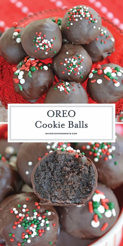 Cookie Recipes Oreo, Oreo Truffles Christmas, Truffles Christmas, Oreo Cookie Balls Recipe, Recipes Oreo, Cookie Balls Recipe, Dessert Cravings, Oreo Cookie Balls, Oreo Cookie Recipes