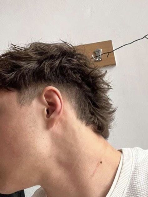 Messy Mullet Hair Men, Tapered Mullet, Taper Fade Mullet, Mens Haircuts Thick Hair, Mens Haircuts Wavy Hair, Taper Fade Short Hair, Mens Haircuts Straight Hair, Male Haircuts Curly, Men Blonde Hair