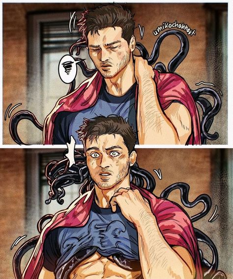 Eddie Brock Venom, Venom Art, Venom Comics, Marvel Venom, Cartoon As Anime, Marvel Jokes, Spiderman Art, Avengers Assemble, Cute Anime Couples