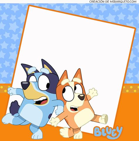 Bluey Y Bingo, Fiesta Bluey, Party Frame, Bluey Birthday, Birthday Cake Topper Printable, Preschool Crafts, Bingo, Birthday Decorations, Kids Birthday