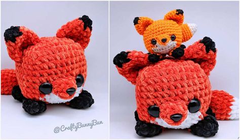 Easy Cube Foxy Fox Free Crochet Pattern | Your Crochet Amigurumi Fox Pattern, Crocheted Fox Pattern, Amigurumi Fox, Pola Amigurumi, Crochet Animals Free Patterns, Crochet Amigurumi Free, Fox Pattern, Yarn Tail, Crochet Animal Patterns