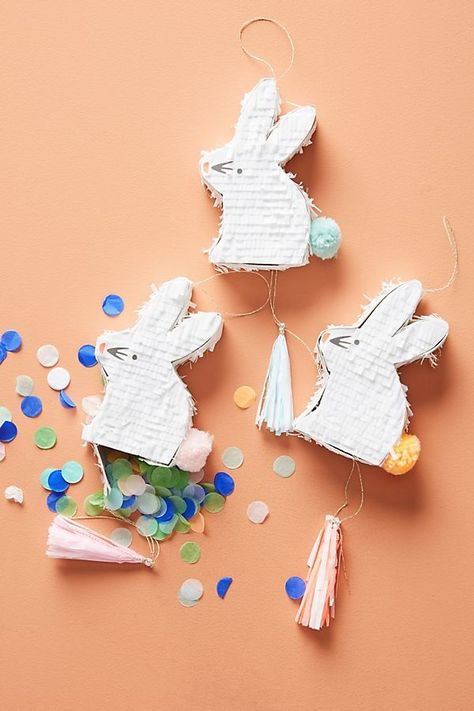 Paper Chase, Mini Bunny, Mini Pinatas, Bunny Baby Shower, Hippity Hoppity, Spring Kids, Bunny Birthday, Spring Crafts For Kids, Easter Inspiration