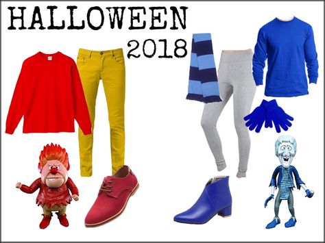 Mr Heat Miser, Winter Wonderland Costume, Christmas Costume Ideas, Frozen Halloween Costumes, Halloween Couple Costume, Frozen Halloween, Christmas Movie Characters, Characters Costumes, Heat Miser