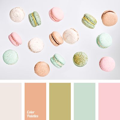 a pink, coffee macaroons, color of macaroon, color of vanilla macaroons, color solution for home, cream, delicate pink, gentle shades, lime green, orange color, pistachio, turquoise. Coffee Macaroons, Nursery Room Colors, Vanilla Macaroons, In Color Balance, Palettes Color, Pistachio Color, Color Palette Ideas, Wall Living Room, Orange Color Palettes