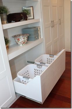 Drawers for Laundry Hampers Bedroom Laundry Hamper Ideas, Washing Baskets, Open Cupboard, Dressing Ikea, Basket Drawer, Armoire Ikea, Bathroom Downstairs, Vstupná Hala, Bedroom Products