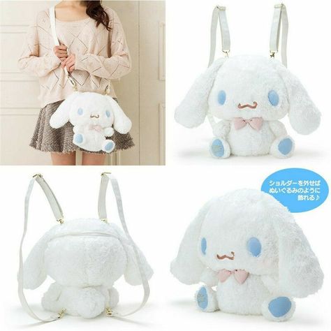 Kawaii Merch, Backpacking Bag, Kawaii Planner, Doll Backpack, Kawaii Bags, Backpack Handbag, Plush Bags, Plush Backpack, Sanrio Cinnamoroll