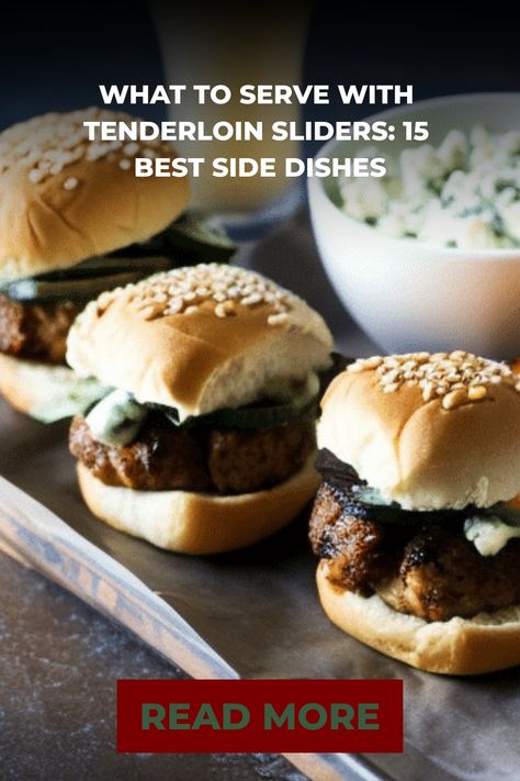 🔥 Elevate your tenderloin sliders game with these 15 Best Side Dishes! 🍔🥗 From crispy sweet potato fries to tangy coleslaw, we've got you covered! 😍 #TenderloinSliders #SideDishIdeas #FoodieHeaven Sides For Beef Tenderloin, Slider Sides, Beef Tenderloin Sliders, Pork Tenderloin Sliders, Tenderloin Sliders, Spicy Sriracha Chicken, Tangy Coleslaw, Pork Tenderloin Sandwich, Delicious Side Dishes