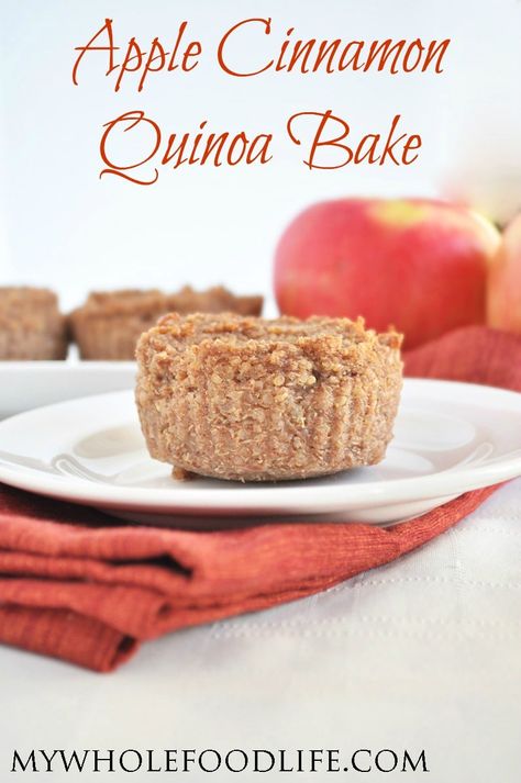 Apple Cinnamon Quinoa, Cinnamon Quinoa, Quinoa Bake, Quinoa Muffins, Gluten Free Recipes For Breakfast, Quinoa Recipes, Apple Cinnamon, Healthy Sweets, Gluten Free Baking