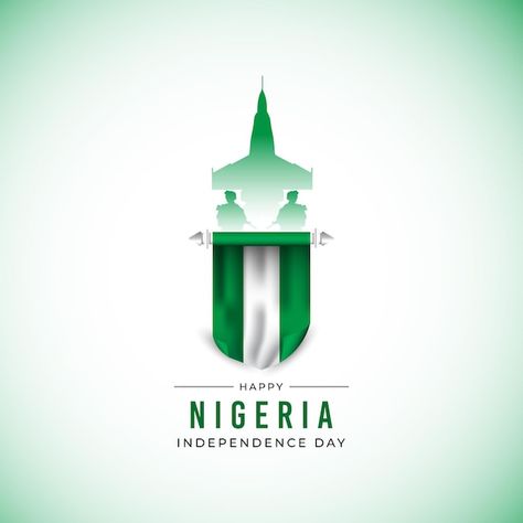 Flat design nigeria independence day ban... | Premium Vector #Freepik #vector #nigeria-independence #nigeria #nigeria-flag #nigerian-flag Nigeria Independence Day Background, Nigeria Independence Day Flyer Design, Nigeria Independence Day Design, Nigerian Independence Day, Independence Day Flyer, Happy Independence Day Nigeria, Nigeria Independence Day, Nigerian Independence, Independence Day Banner