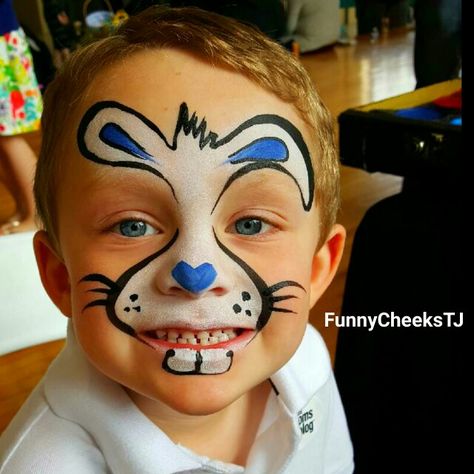 Easter Egg Hunt bunny face painting by FunnyCheeksTJ Dallas Face Painter / Funny Cheeks Dallas Easter Egg Face Paint, Bunny Face Paint, Easter Face Paint, Easy Face Painting Designs, Hunting Painting, Face Painting For Boys, Face Painting Tutorials, Face Paints, Face Painting Easy