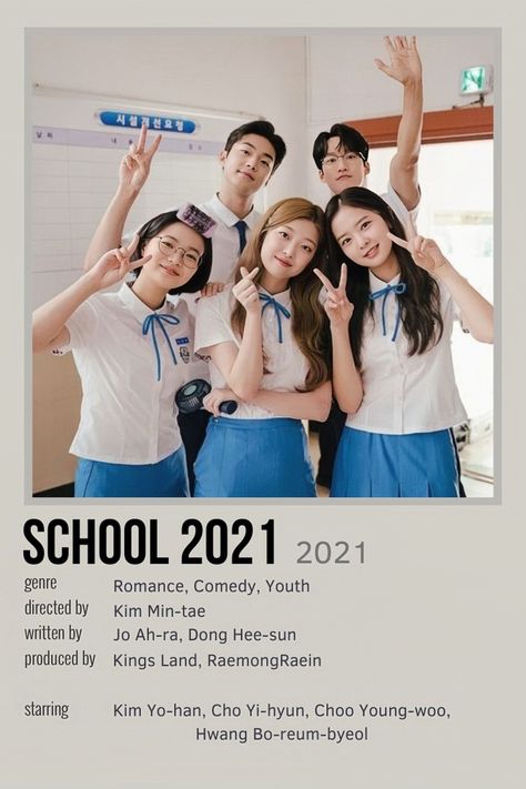 High School Korean Drama, Drama Recommendation, Tomboy Type, Kdrama Poster, Movie Hacks, School 2021, Korean Drama Romance, Drama School, Drama Tv Shows