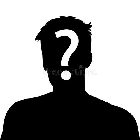 Anonymous man profile picture. Male silhouette profile picture with question mar #Sponsored , #Affiliate, #affiliate, #man, #picture, #question, #profile