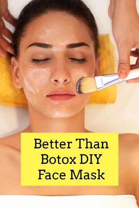 Face Mask For Wrinkles, Diy Botox, Skin Tightening Face Mask, Diy Skin Tightening, Tightening Face Mask, Skin Tightening Mask, Face Mask Diy, Homemade Face Mask, Botox Face