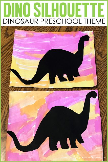 Dinosaur Silhouette Art-Dinosaur Preschool Crafts Dinosaur Art Projects, Dinosaur Crafts Preschool, Dino Craft, Dinosaur Lesson, Dinosaur Theme Preschool, Dinosaur Activities Preschool, Dinosaur Projects, Dinosaurs Preschool, Dinosaur Silhouette