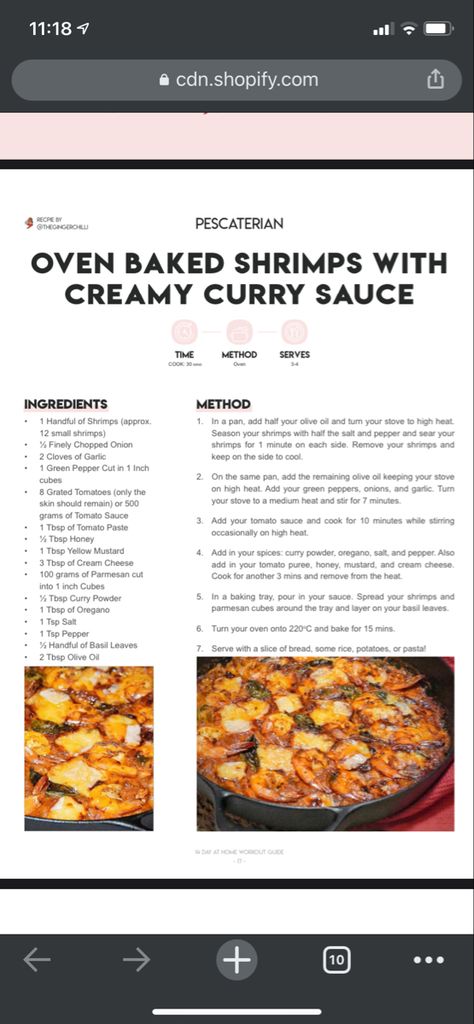 Lilly Sabri Recipes, Lilly Sabri, Creamy Curry Sauce, Oven Baked Shrimp, Creamy Curry, Baked Shrimp, Shrimp Seasoning, Curry Sauce, Oven Baked