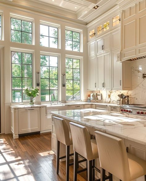 French Style Kitchen Ideas, French Parisian Kitchen, French Chateau Kitchen, Industrial Loft Kitchen, Loft Kitchens, French Style Kitchen, Window Seat Kitchen, Distressed Wood Furniture, Parisian Bistro