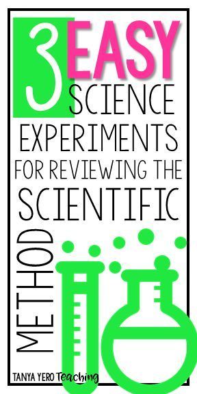 3 Easy Science Labs for Reviewing the Scientific Method Scientific Method Elementary, Teaching Scientific Method, Scientific Method Middle School, Scientific Method Lab, Scientific Method Experiments, Easy Experiments, Slime Science, Scientific Method Activities, Transfer Of Energy