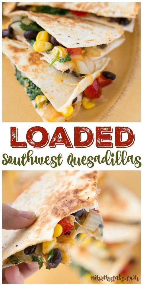 Corn Quesadilla Recipes, Chicken Black Bean Quesadilla, Southwest Quesadilla, Quasidilla Recipes, Honduran Culture, Veggie Quesadillas, Quesadilla Recipes Easy, Southwest Recipes, Quesadilla Recipe