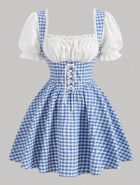 Herero Dress, The Wizard Of Oz Costumes, Halloween Fits, Dorothy Costume, Pretty Halloween Costumes, Gorgeous Outfits, Blue Corset, Americana Fashion, Halloween Inspo