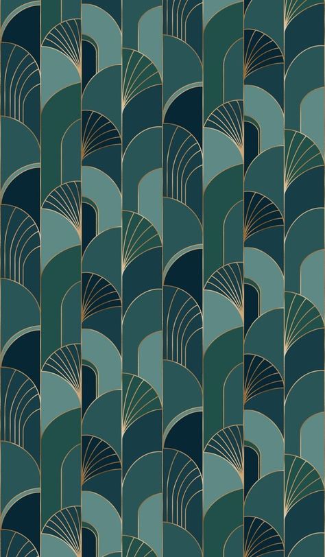 Egyptian Design Pattern, Art Deco Lobby, Palm Fan, Vines Pattern, Egyptian Motifs, Backgrounds Patterns, Abstract Tile, Egyptian Design, Deco Wallpaper