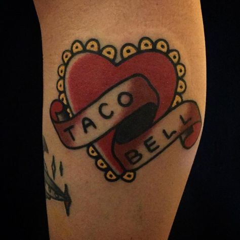 Taco Bell Tattoo, Bell Tattoo, Belle Tattoo, Cheesy Pizza, Taco Bell, I Know It, Be Perfect, Skull Tattoo, Tatting