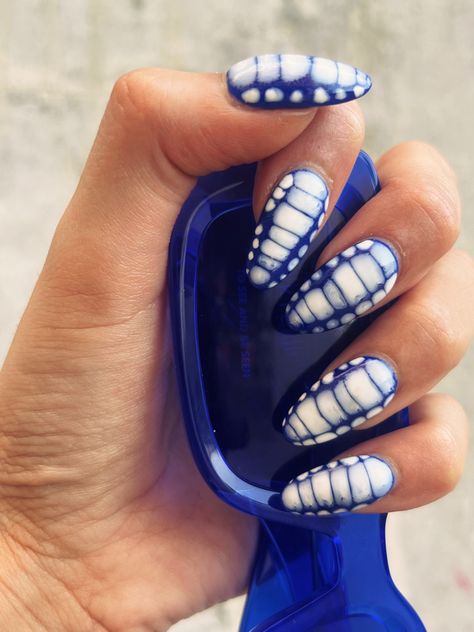 Blue Snake Nails, Snake Skin Nails, Fourth Of July Nails, July Nails, Fourth Of July, Snake Skin, Nail Designs, Nail Art, Nails