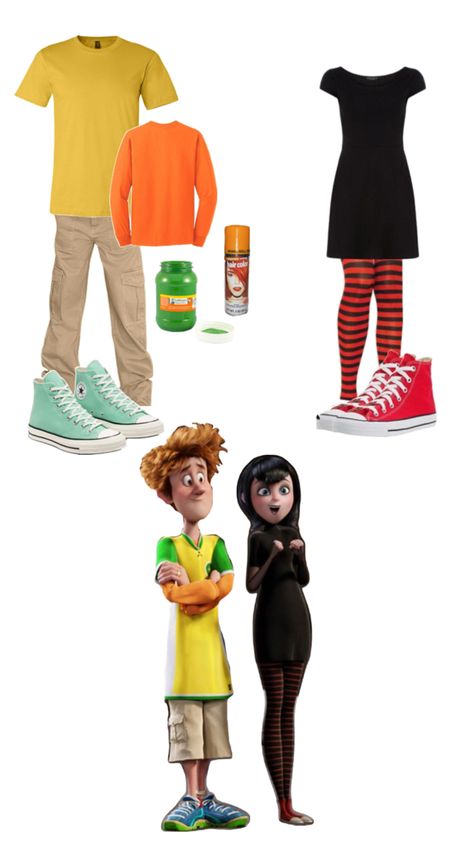 Disfraz de Mavis y Jhonny Mavis Y Johnny, Mavis And Johnny Costume, Mavis Costume, Matching Costume, Matching Costumes, Dress Up Day, School Dress, Halloween Inspo, School Dresses