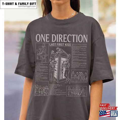 One Direction T-Shirt 1D Clothing Lyric Unisex Classic Check more at https://tshirtfamilygift.com/product/one-direction-t-shirt-1d-clothing-lyric-unisex-classic/ 1d Merch, Family Gifts, Family Shirts, One Direction, Music, T Shirt, Clothes