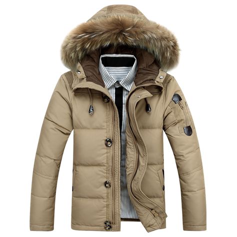 Cheap Down Jackets, Buy Directly from China Suppliers:                         … Mens Winter Coats, Winter Jackets For Men, Mode Mantel, Snow Coat, Duck Down Jacket, Outwear Coat, Mens Parka, Waterproof Coat, Winter Jacket Men