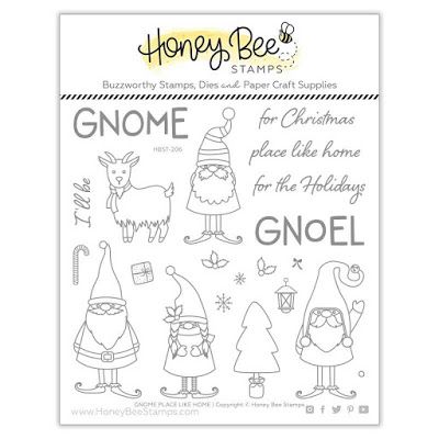 Gnome Place Like Home, Bee Gnome, Technique Tuesday, Christmas Place, Tampons Transparents, Honey Bee Stamps, Paper Craft Supplies, Photopolymer Stamps, Holiday Paper