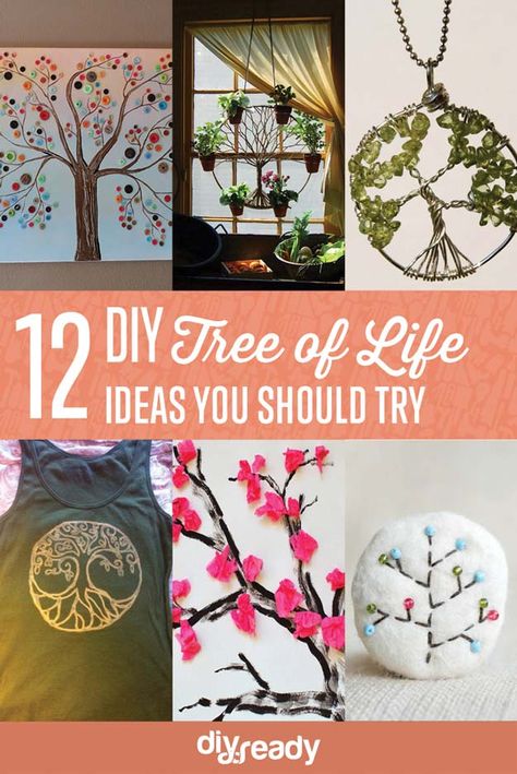 12 DIY Tree of Life Ideas | https://diyprojects.com/12-diy-tree-of-life-ideas/ Diy Jewelry Tree, Diy Tree Of Life, Jewelry Tree Diy, Tree Of Life Crafts, Button Tree, Tree Of Life Art, Oil Remedies, Diy Tree, Diy School Supplies