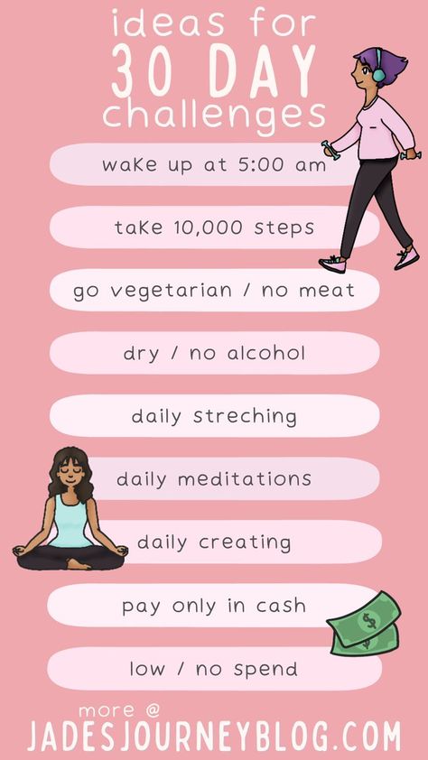 30 days. You're committing to approximately one month, not forever. You're creating momentum. These 30 day challenge examples are like tiny lifestyle experiments. Not so long that they're unrealistic, but long enough that you still need to have some self-discipline. Self Discipline Challenge, Discipline Challenge, 30 Day Challenges, Some Inspirational Quotes, Challenge Ideas, Going Vegetarian, Daily Meditation, Day Challenge, Self Discipline