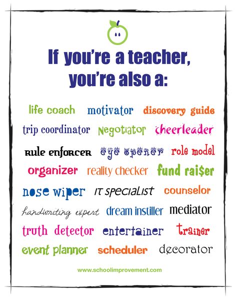 Happy Teacher Appreciation Week! We know that as teachers, you are playing important roles every day. Thank you for being the role models, cheerleaders, motivators, and for every single thing you do! Teacher Teaching Students, Teacher Appreciation Quotes, Teacher Quotes Inspirational, Teaching Quotes, Appreciation Quotes, Teacher Education, Education Motivation, Education Quotes For Teachers, Educational Psychology