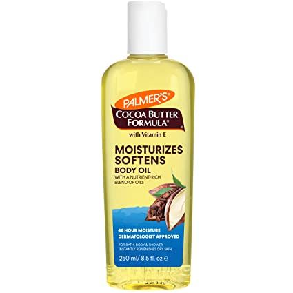 Palmer's Cocoa Butter Moisturizing Body Oil with Vitamin E, Radiant Looking Glow and Skin Hydration, Instant Absorption, Bath, Body and Shower, 8.5 Ounces Best Body Oil, Palmer's Cocoa Butter, Butter Brands, Coconut Oil Body, Pure Cocoa Butter, Moisturizing Body Oil, Palmers Cocoa Butter, Cocoa Butter Formula, Oil For Dry Skin