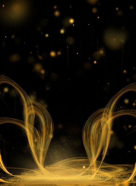 Gold Christmas Lights, Black Paper Background, Christmas Lights Background, Gold And Black Background, Basketball Background, Gif Background, Wedding Background Images, Glowing Background, Stage Background