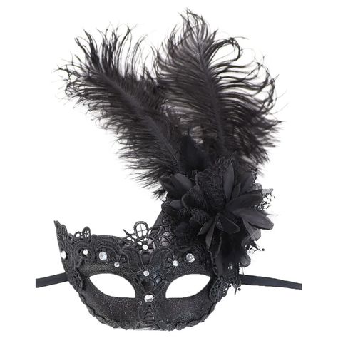 Feather Masquerade Ball Carnival Mask,Performance Party Gift,Retro Painted Half Face Masquerade Mask Half Face Masquerade Mask, Masquerade Mask Women, Black Masquerade Mask, Feather Mask, Carnival Mask, Carnival Themed Party, Mask Halloween, Mardi Gras Mask, Carnival Masks