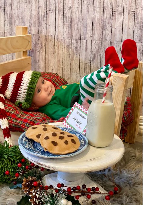 Santa Take The Cookies Leave The Milk Baby Photo, Milk And Cookies Christmas Photos, Baby Christmas Pictures, Milk And Cookies For Santa, Xmas Pics, Christmas Baby Pictures, Xmas Pictures, Christmas Pics, Santa Boots