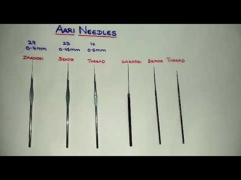 How to hold the Aari needle properly | know about aari needle | aari embroidery - YouTube | Sewing embroidery designs, Simple embroidery, Embroidery on clothes Aari Work Designs Pattern For Beginners, Types Of Aari Stitches, Aari Basic Step By Step, Wheat Bead Aari Work, Aari Class Syllabus, Aari Work Materials Name List, Aari Work Tutorial For Beginners, Basic Aari Work For Beginners, Aari Work Stitches Names