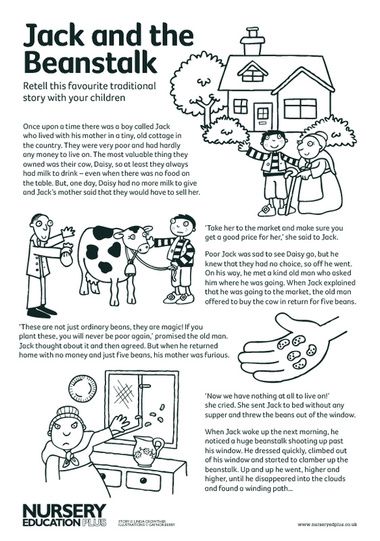 Click to download Fairy Tales Sequencing, Worksheet Grade 2, Jack And The Beanstalk Story, Jack And The Bean Stalk, Fairy Tales Preschool Activities, Sequence Worksheet, Early Years Teaching, Bean Stalk, Fairy Tales Preschool