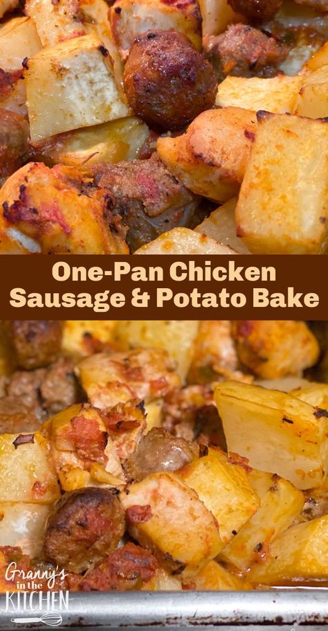 Chicken Sausage And Potatoes, Whole Chicken Recipes Oven, Italian Sausage Casserole, Sausage Potato Casserole, Sausage And Potato Bake, Sausage And Potatoes, Sausage Recipes For Dinner, Smoked Sausage Recipes, Sausage Dinner