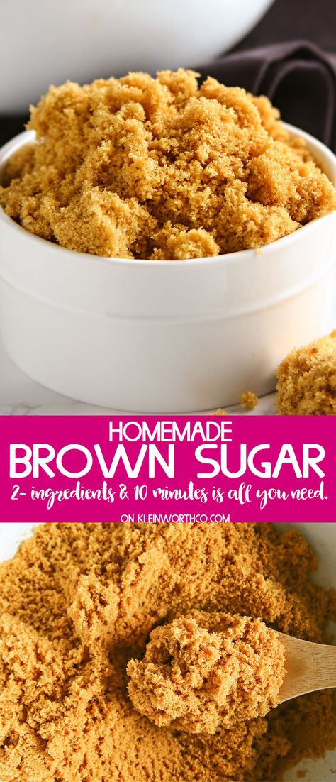 Homemade Brown Sugar, Homemade Ingredients, Home Decor Photography, Make Brown Sugar, Brown Sugar Recipes, Baking Decorating, Baking Substitutes, How To Make Brown, Sweet Recipes Desserts