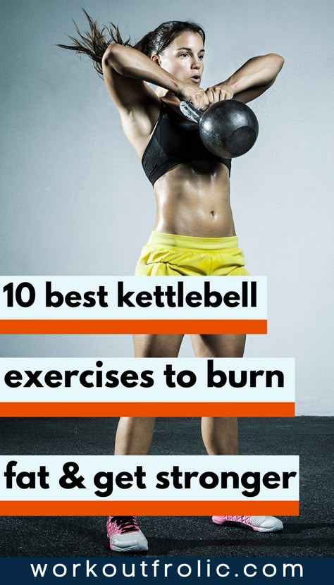 You don't need a full-blown home gym, you can achieve so much with just a kettlebell, as it's such a versatile equipment piece. Especially, if you implement some of the best kettlebell exercises listed in this article. These are some of the best kettlebell exercises to work your whole body, get leaner, and stronger. #kettlebellworkout #kettlebellexercise #homeworkout Kettlebell Strength Training, Kettlebell Workouts For Women, Kettlebell Workout Routines, Best Kettlebell Exercises, Shred Workout, Kettlebell Challenge, Full Body Kettlebell Workout, Weight Lifting Routine, Kettlebell Exercises